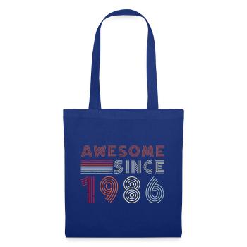 Rétro Neon depuis 1986 - Sac en tissu - bleu royal - Devant