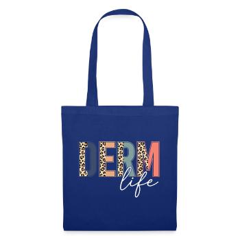 Derm Life – Dermatologe, Dermatologie-Krankenschwester und Praxis - Stoffbeutel - Royalblau - Vorne