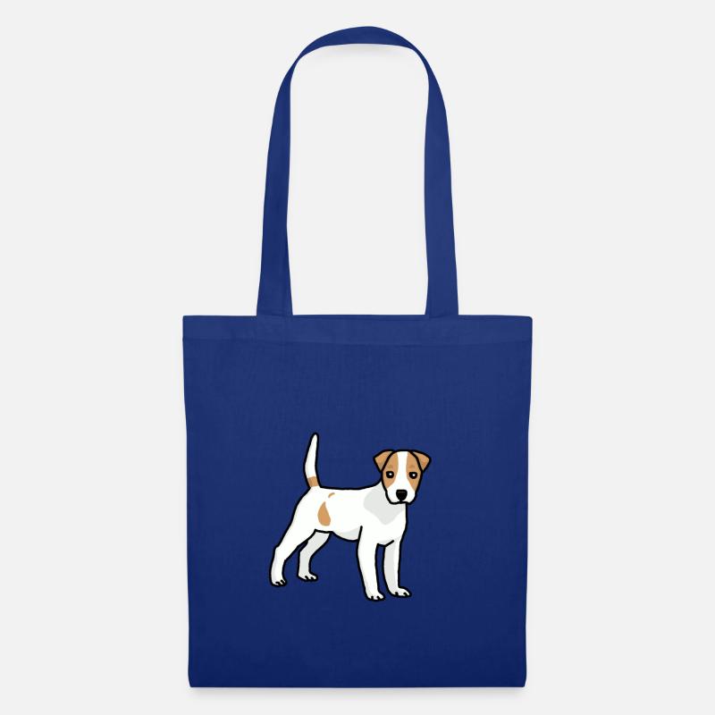 Jack Russell, Hund, Hunderasse, Comic - Stoffbeutel - Royalblau