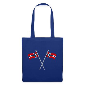 Norwegische Flagge - Stoffbeutel - Royalblau - Vorne