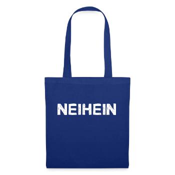 Neihein Nö Nein Nee Mach Ich Nicht Stur Geschenk - Stoffbeutel - Royalblau - Vorne