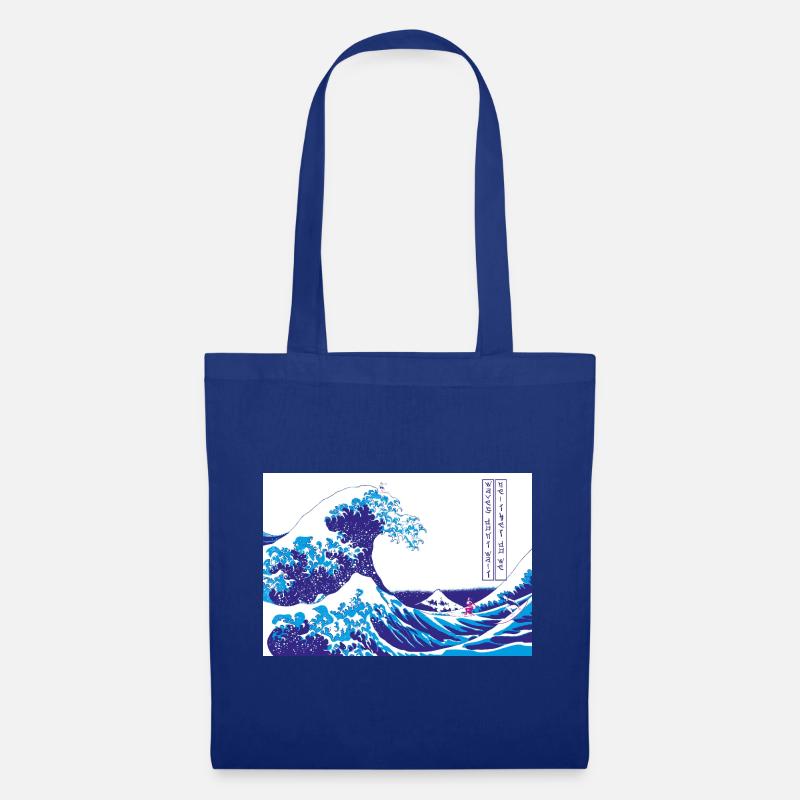 Waves Don’t Wait - Stoffbeutel - Royalblau