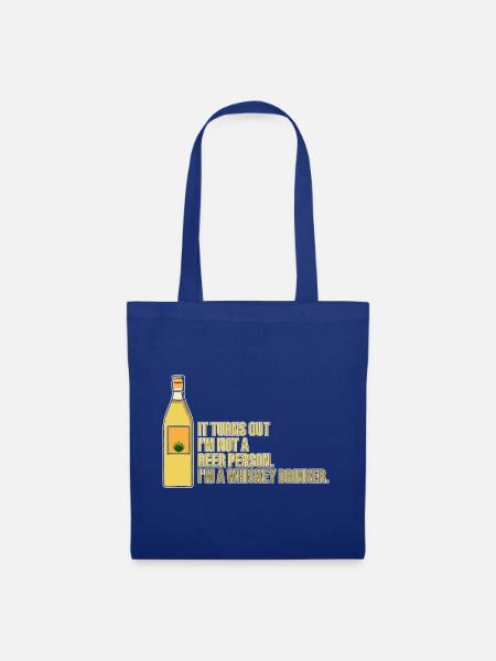 Whiskey Spruch Whiskeytrinker Whiskeyliebhaber - Stoffbeutel - Royalblau