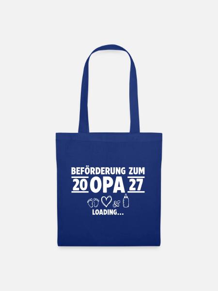 Beförderung zum Opa 2027 loading - Stoffbeutel - Royalblau