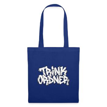 Trink Ordner Graffiti - Stoffbeutel - Royalblau - Vorne