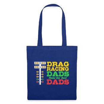 Drag Race Vater Papa Dad - Stoffbeutel - Royalblau - Vorne