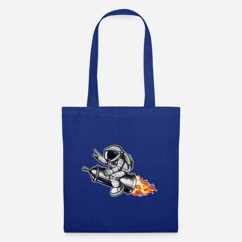 Graffiti astronaut with spray can rocket - Tote Bag - royal blue