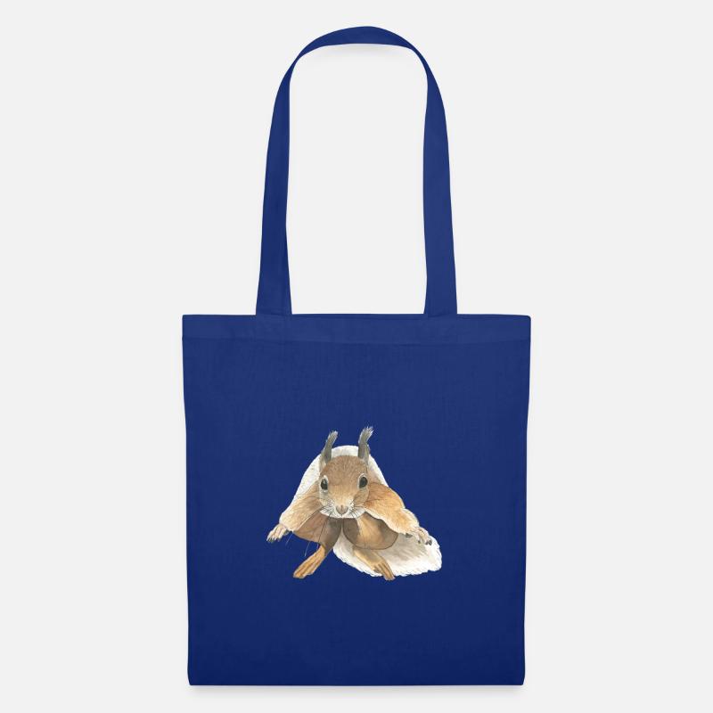 Eichhörnchen springen squirrel - Stoffbeutel - Royalblau