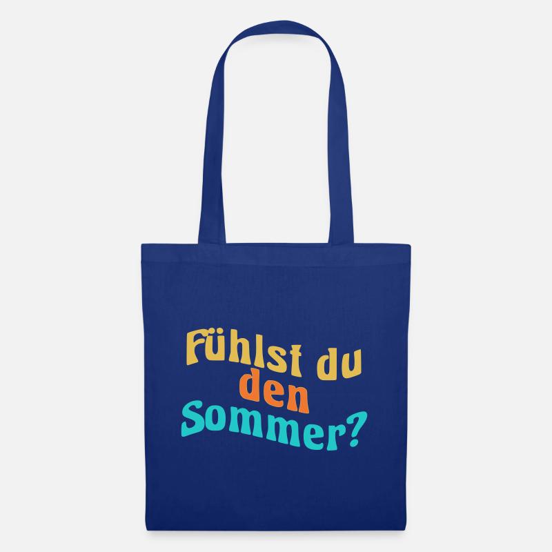 Fühlst du den Sommer? - Stoffbeutel - Royalblau