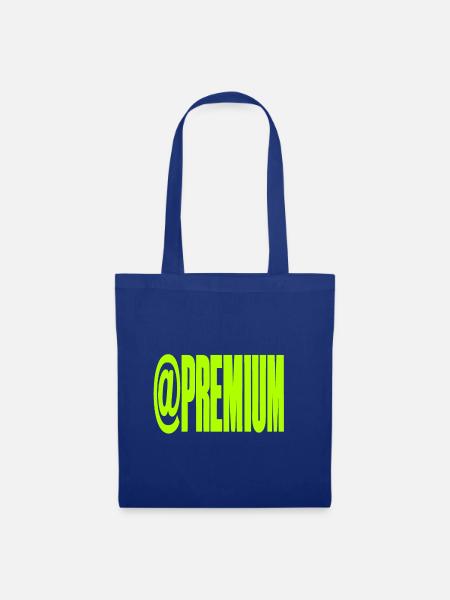 Premium @Symbool Neon Bold - Stoffbeutel - Royalblau