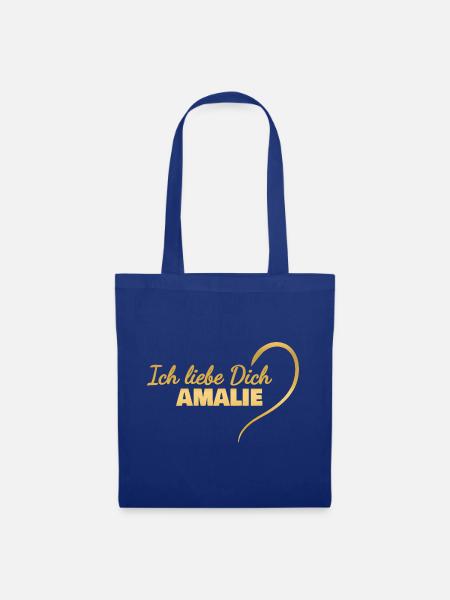 Herz Amalie - Stoffbeutel - Royalblau