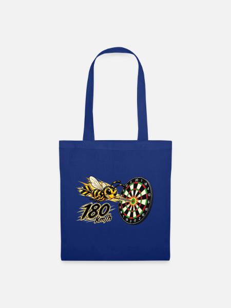 Wespe auf 180  - Stoffbeutel - Royalblau