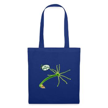 "Life is beautiful" - Stoffbeutel - Royalblau - Vorne