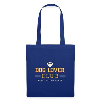 Dog Lover Club – Varsity College Style - Stoffbeutel - Royalblau - Vorne