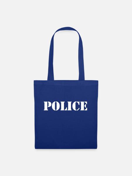 police - Stoffbeutel - Royalblau