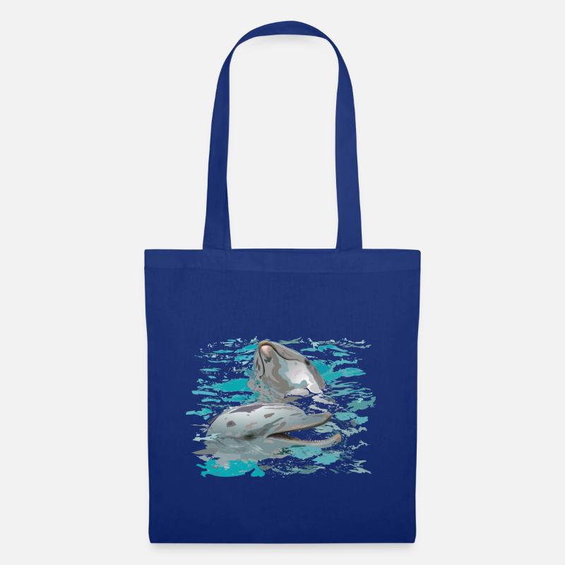 dolphins - Tote Bag - royal blue