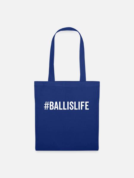 #Ballislife - Stoffbeutel - Royalblau