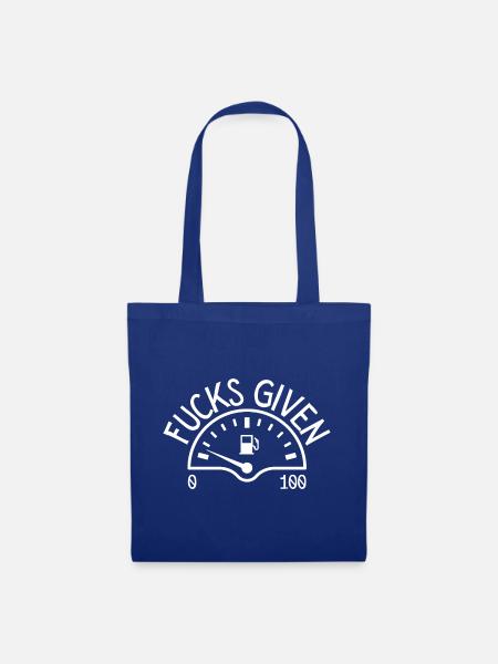 Zero Fucks Given - Stoffbeutel - Royalblau
