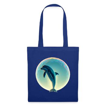 Dauphin (02) - Sac en tissu - bleu royal - Devant