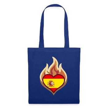 Spain Heart on Fire - Stoffbeutel - Royalblau - Vorne