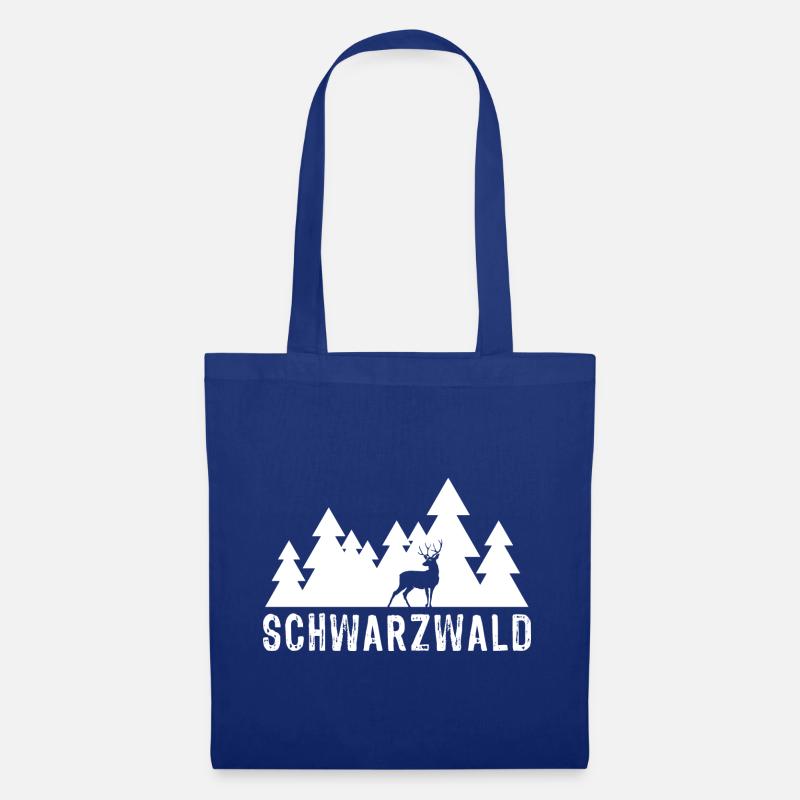 Schwarzwald Hirsch - Stoffbeutel - Royalblau