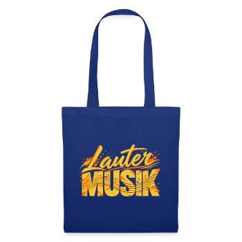 Lauter Musik für Musiker und Musikfans - Stoffbeutel - Royalblau - Vorne