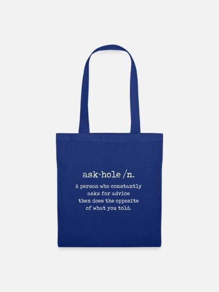 Askhole - Stoffbeutel - Royalblau