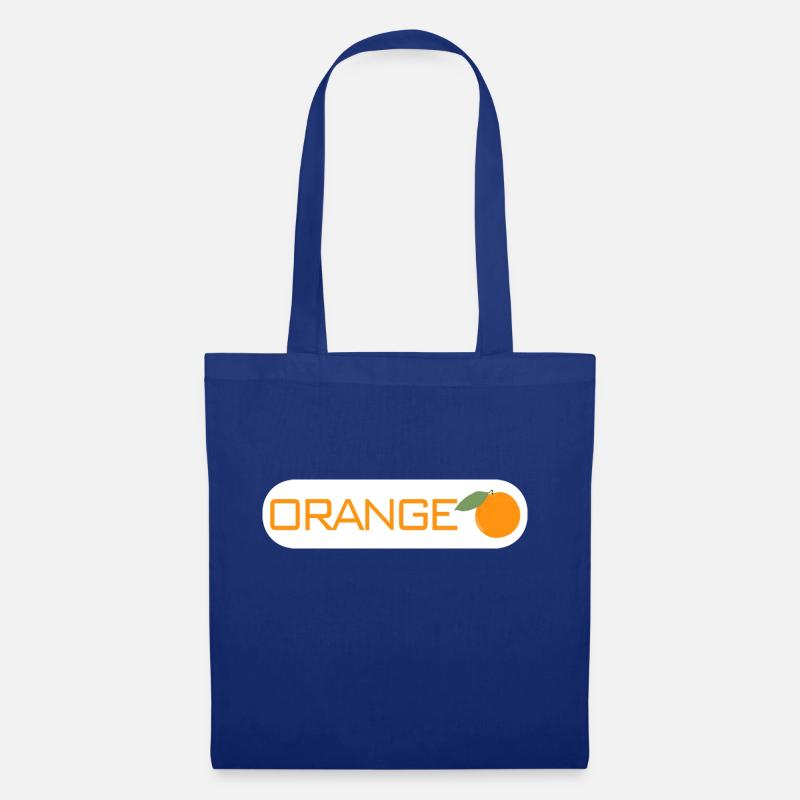 Orange Frucht Obst Geschenk Geschenkidee Logo - Stoffbeutel - Royalblau