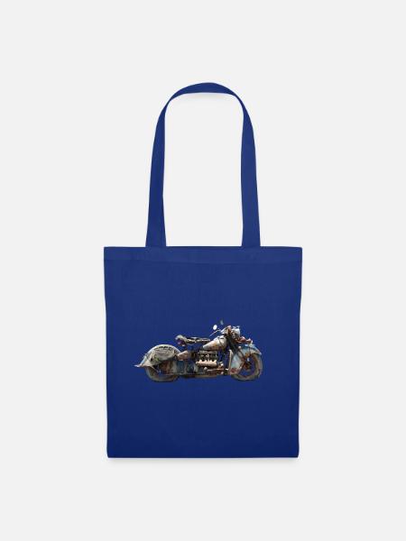Motorrad - Stoffbeutel - Royalblau