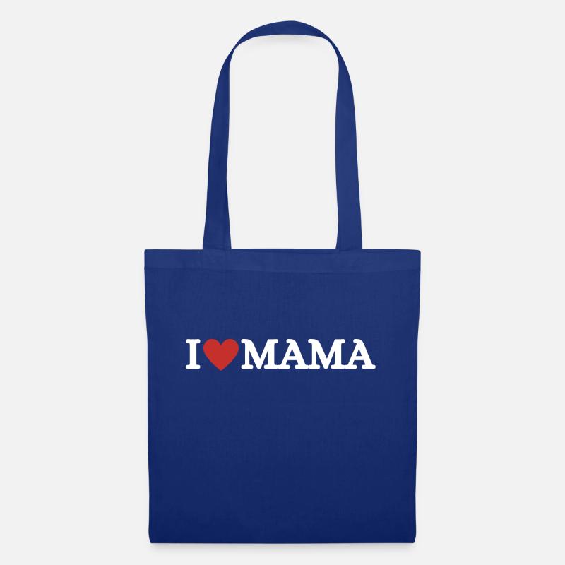 Ich liebe Mama, alles Gute zum Muttertag - Stoffbeutel - Royalblau