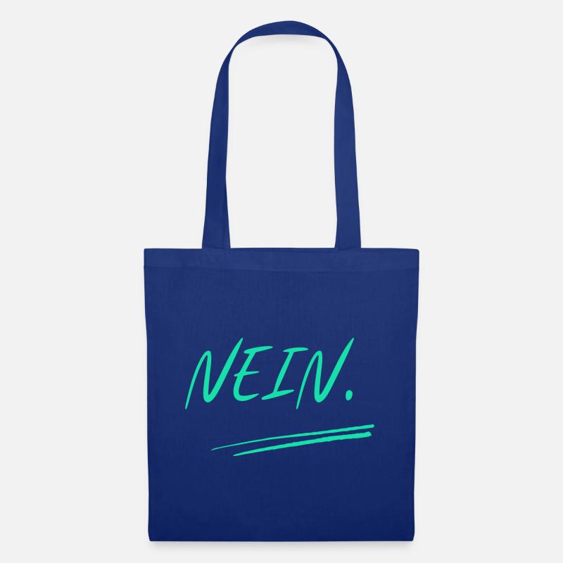 Nein Punkt - Stoffbeutel - Royalblau