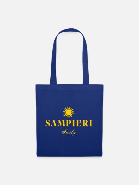Sampieri-Sizilien-Sonnenwrest - Stoffbeutel - Royalblau