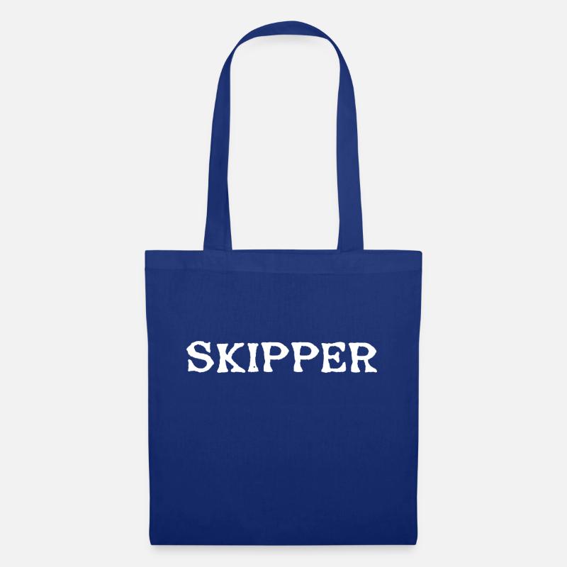 Skipper Weiss - Stoffbeutel - Royalblau