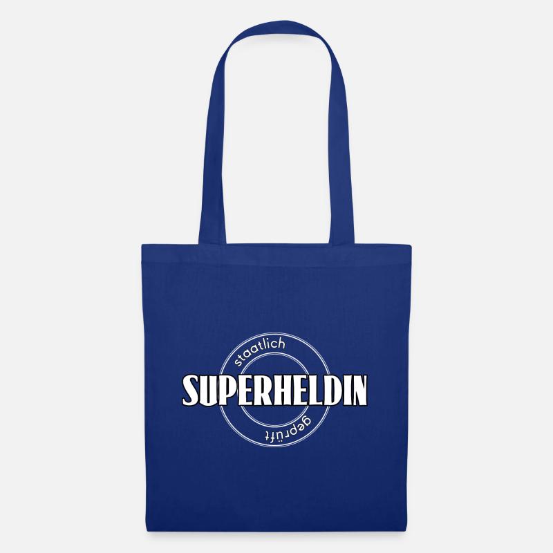 Superheldin - Stoffbeutel - Royalblau
