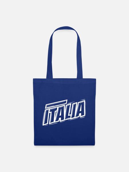 Italia Italienische Bold Typografie - Stoffbeutel - Royalblau