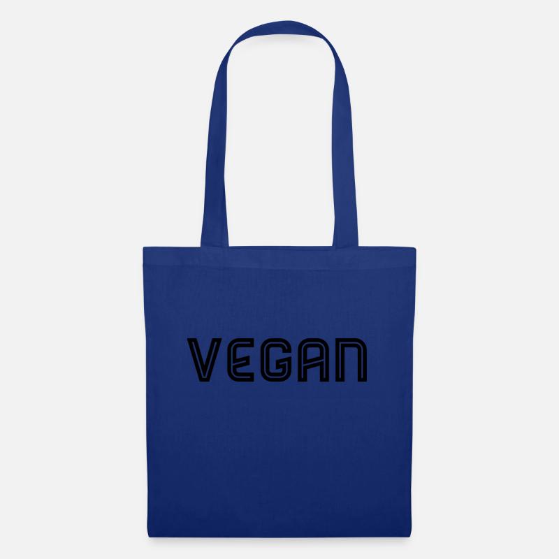 vegan - Stoffbeutel - Royalblau