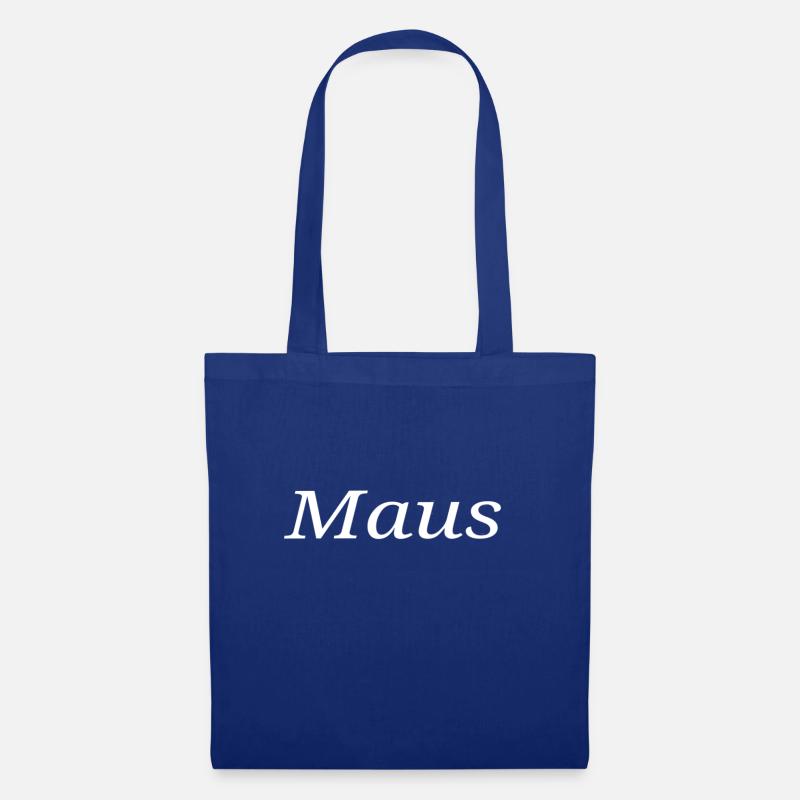 Maus - Stoffbeutel - Royalblau