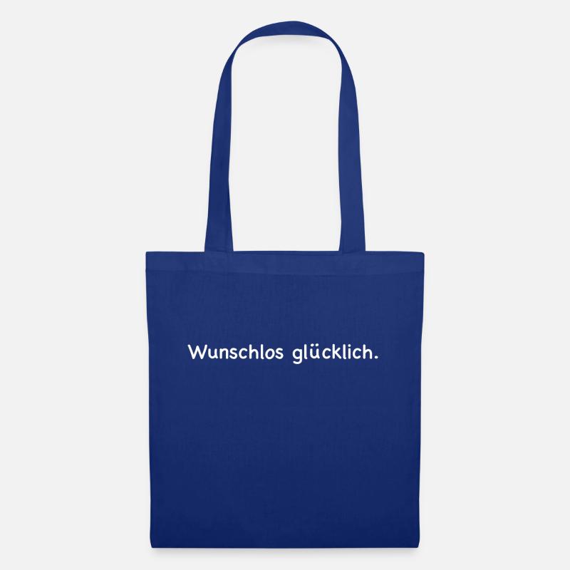 Wunschlos Glücklich - Stoffbeutel - Royalblau