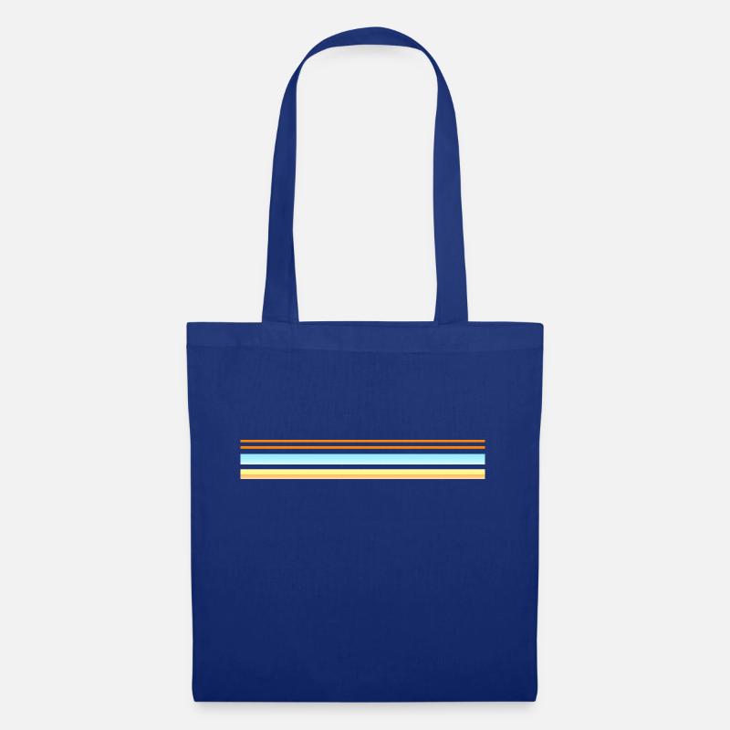 beach stripe bright - Stoffbeutel - Royalblau