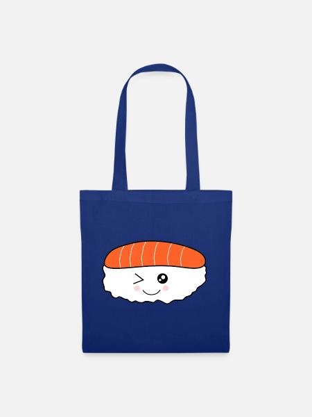 Kawaii Sushi Japan Essen Asien Weihnachts Geschenk - Stoffbeutel - Royalblau