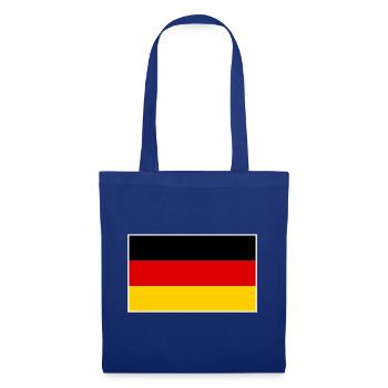 Germany Flag Classic Frame - Stoffbeutel - Royalblau - Vorne