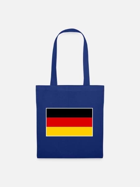 Germany Flag Classic Frame - Stoffbeutel - Royalblau