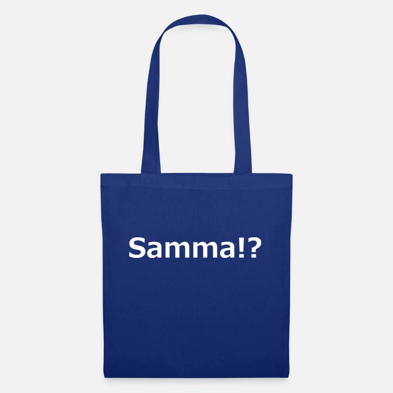 samma white - Stoffbeutel - Royalblau