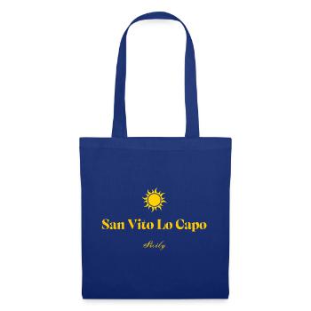 San Vito Lo Capo Sun - Stoffbeutel - Royalblau - Vorne