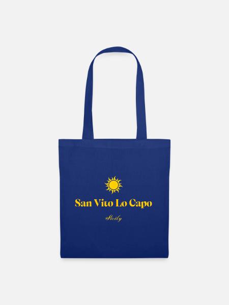 San Vito Lo Capo Sun - Stoffbeutel - Royalblau