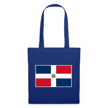 Dominican Republic Flag Classic Frame - Stoffbeutel - Royalblau - Vorne