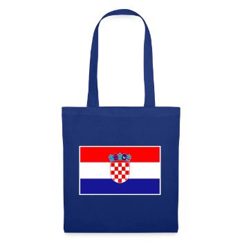 Croatia Flag Classic Frame - Stoffbeutel - Royalblau - Vorne