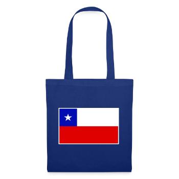 Chile Flag Classic Frame - Stoffbeutel - Royalblau - Vorne