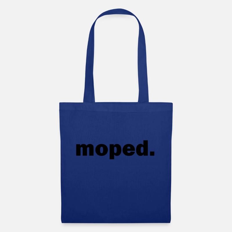 mobylette - Sac en tissu - bleu royal