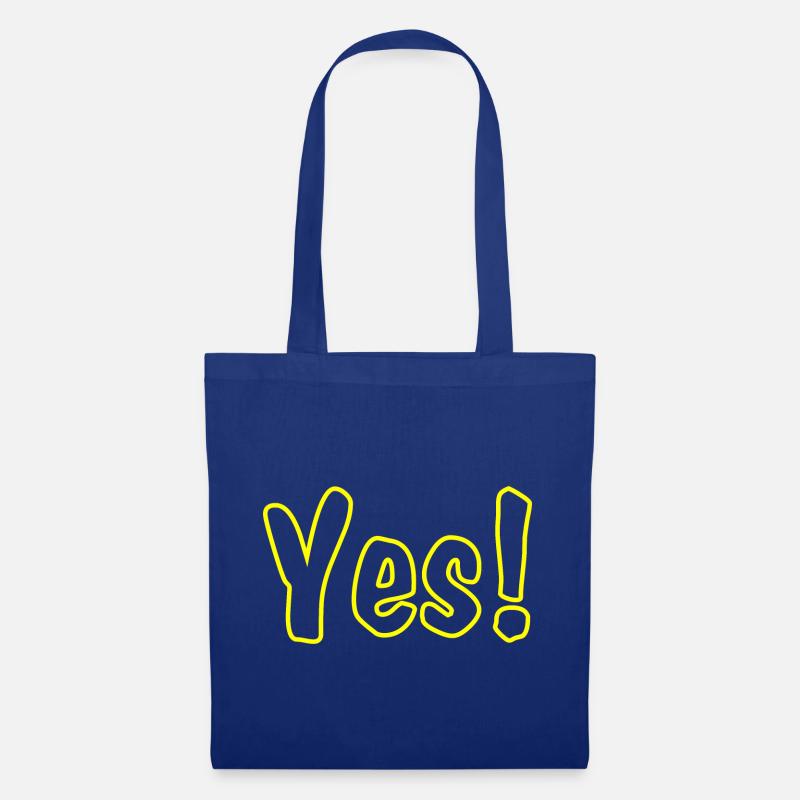 Yes Yellow - Stoffbeutel - Royalblau